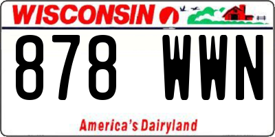 WI license plate 878WWN