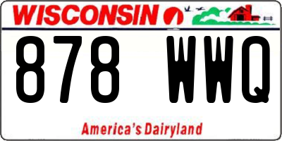 WI license plate 878WWQ