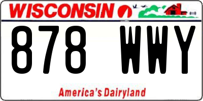 WI license plate 878WWY