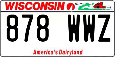 WI license plate 878WWZ