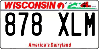 WI license plate 878XLM