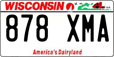WI license plate 878XMA