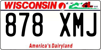 WI license plate 878XMJ