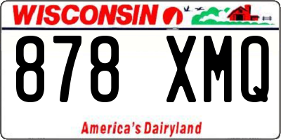 WI license plate 878XMQ