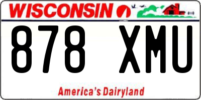 WI license plate 878XMU