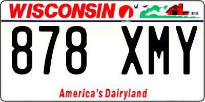 WI license plate 878XMY