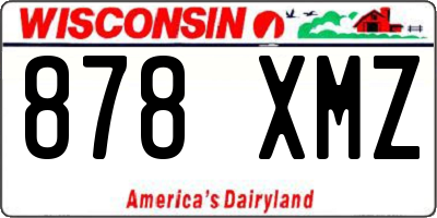 WI license plate 878XMZ