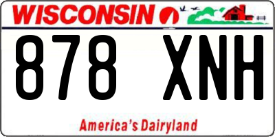 WI license plate 878XNH