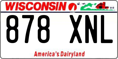 WI license plate 878XNL