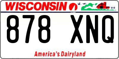 WI license plate 878XNQ