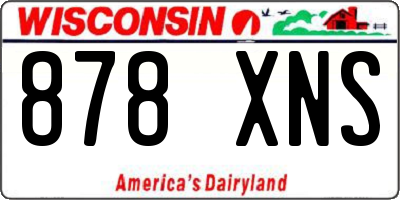 WI license plate 878XNS