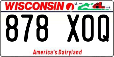 WI license plate 878XOQ