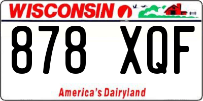 WI license plate 878XQF
