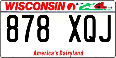 WI license plate 878XQJ