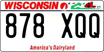 WI license plate 878XQQ
