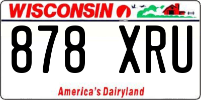 WI license plate 878XRU
