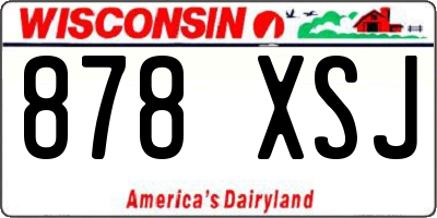 WI license plate 878XSJ