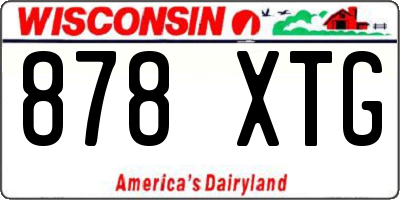 WI license plate 878XTG