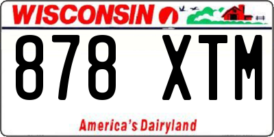 WI license plate 878XTM