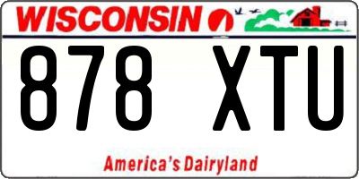 WI license plate 878XTU