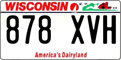 WI license plate 878XVH