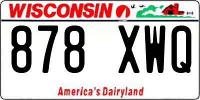 WI license plate 878XWQ