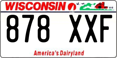 WI license plate 878XXF