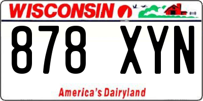 WI license plate 878XYN