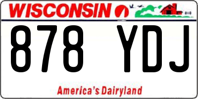 WI license plate 878YDJ