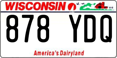 WI license plate 878YDQ