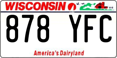 WI license plate 878YFC
