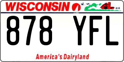 WI license plate 878YFL