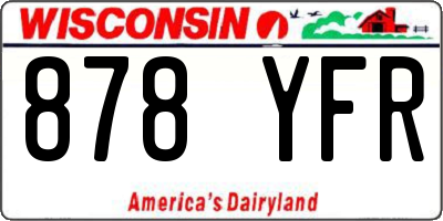 WI license plate 878YFR