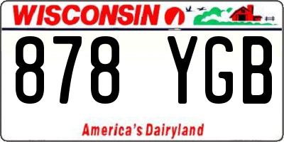WI license plate 878YGB
