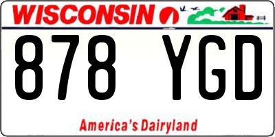 WI license plate 878YGD