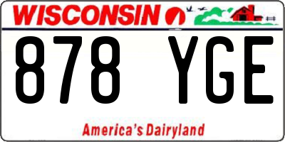 WI license plate 878YGE