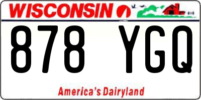 WI license plate 878YGQ