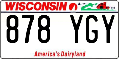 WI license plate 878YGY