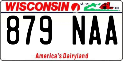 WI license plate 879NAA