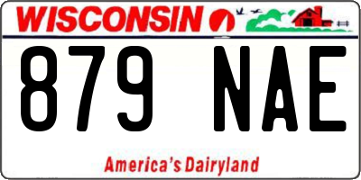 WI license plate 879NAE