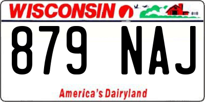 WI license plate 879NAJ