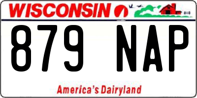 WI license plate 879NAP