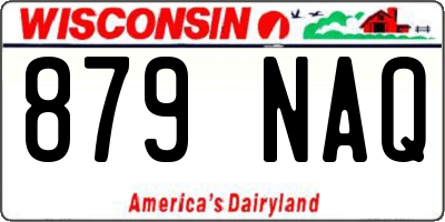 WI license plate 879NAQ