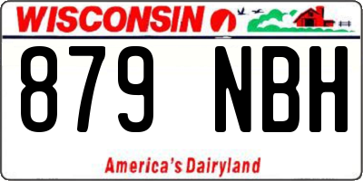 WI license plate 879NBH