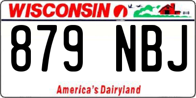 WI license plate 879NBJ