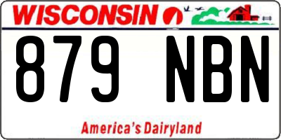 WI license plate 879NBN