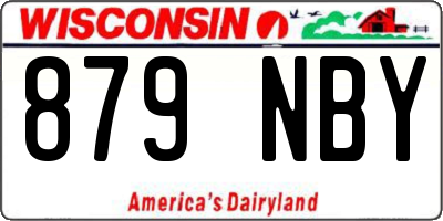 WI license plate 879NBY