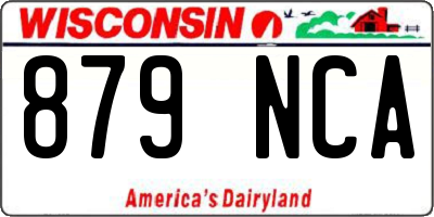WI license plate 879NCA