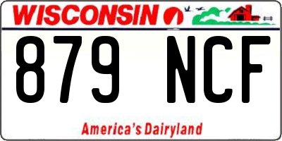WI license plate 879NCF