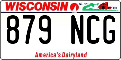 WI license plate 879NCG